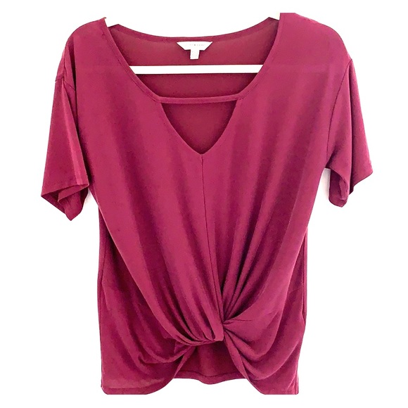 Lucky Brand Maroon top - Picture 1 of 7